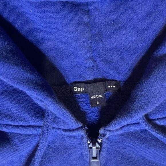 Gap Blue Zip-up Hoodie Sweater Size Small - Picture 3 of 5